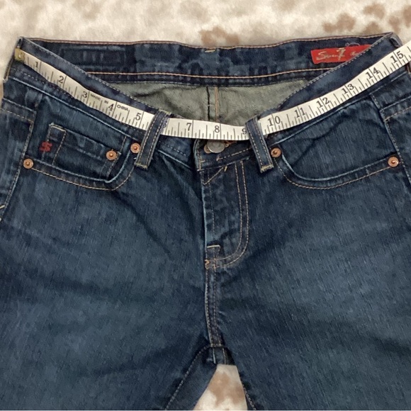 7 for all mankind Straight leg Medium wash Denim, Size 27 - Picture 8 of 16